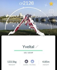 Pokémon Go-Shiny Yveltal-Background Tainan -Trade Registered, 30 Days Or 1m picture