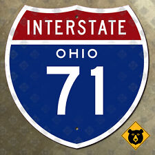 Ohio Interstate 71 highway route sign 1957 Cincinnati Columbus Cleveland 18x18 picture