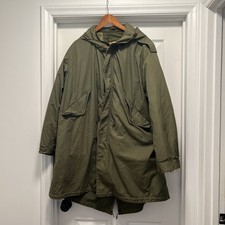 1953 U.S.Army Fish Tail Parka Extreme Cold Weather Coat /Liner ( Korea War Era) picture