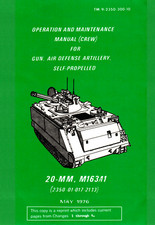 476 Page 1985 TM 9-2350-300-10 M163A1 VULCAN VADS Air Defense Manual on Data CD picture