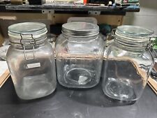 3 Vintage Glass Jars picture