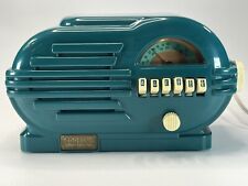 *Works* Crosley CR-3 Collector's Edition AM/FM Radio Cassette Player Blue Green picture