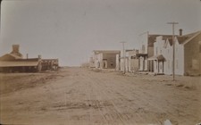 RPPC Cannon Ball Land Company Dirt Main Street North Dakota Real Photo Postcard picture