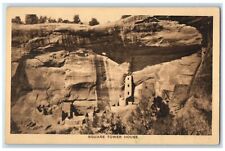 c1940 Square Tower House Mesa Verde National Park Near Mancos Colorado Postcard picture