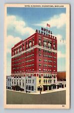 Hagerstown MD-Maryland, Hotel Alexander, Advertising Antique Vintage Postcard picture