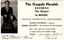 Vintage The Gospels Heralds, Present The Gospel in Magic, Add Card picture
