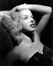 Diana Dors young glamour portrait in low cut black dress 24x30 inch poster picture