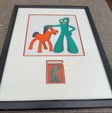 1993 Gumby & Pokey Best Friends Limited Edition Serigraph Cel COA Framed picture