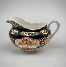 Vintage Royal Albert Crown China Heirloom Derby Creamer Cobalt Blue picture