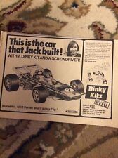 H1q Ephemera 1973 Picture Advert Dinky Toy Kits picture