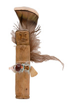 Vintage Zuni Wood Altar Fetish Priest picture