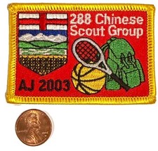 BSA BSC 288 CHINESE SCOUT GROUP ALBERTA JAMBOREE 2003 POCKET PATCH picture