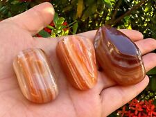 Grade A++ Red Banded Agate Pebble, 1 - 2