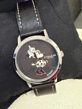 Coach x Disney Minnie Mouse Watch Leather 35mm Box CA.119.7.14.1552 picture
