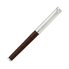 Georg Jensen Bespoke All Brown Alligator and Sterling Silver Fountain Pen picture