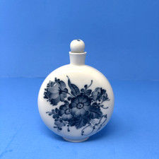 Vtg Royal Copenhagen Blue Bouquet Floral Porcelain Scent Bottle/Bud Vase 45/4008 picture