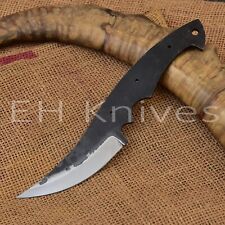 8 INCH CUSTOM FORGED 1095 CARBON STEEL HUNTING SKINNING BLANK BLADE KNIFE 230 picture