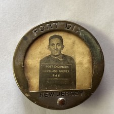WWIl Fort Dix New Jersey Identification Badge Post Engineers picture