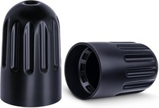 10PCS TPMS Tire Valve Long Stem Caps, Black Plastic Wheel Tire Valve Stem for picture