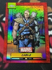 CABLE 2024 Topps Chrome Marvel *TRUE* Red OMEGA 5/5  ☄️👀 picture