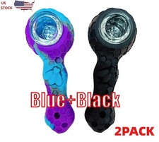 2pc Silicone Smoking Pipe 4.3