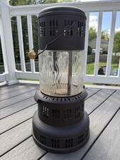 Vintage Perfection 735 Oil Heater with Pyrex-Style Glass Globe Cracked  picture